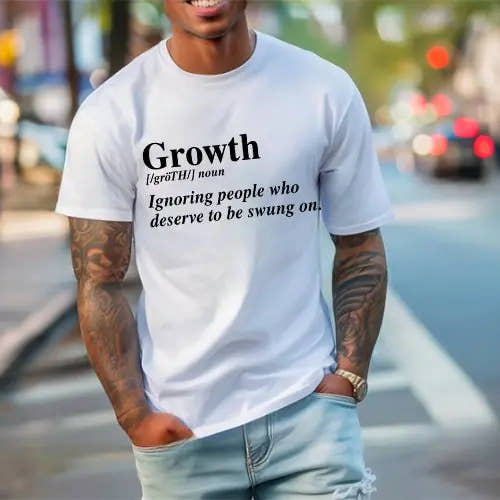 Growth Graphic Tee – Unisex Uplifting Message T-Shirt