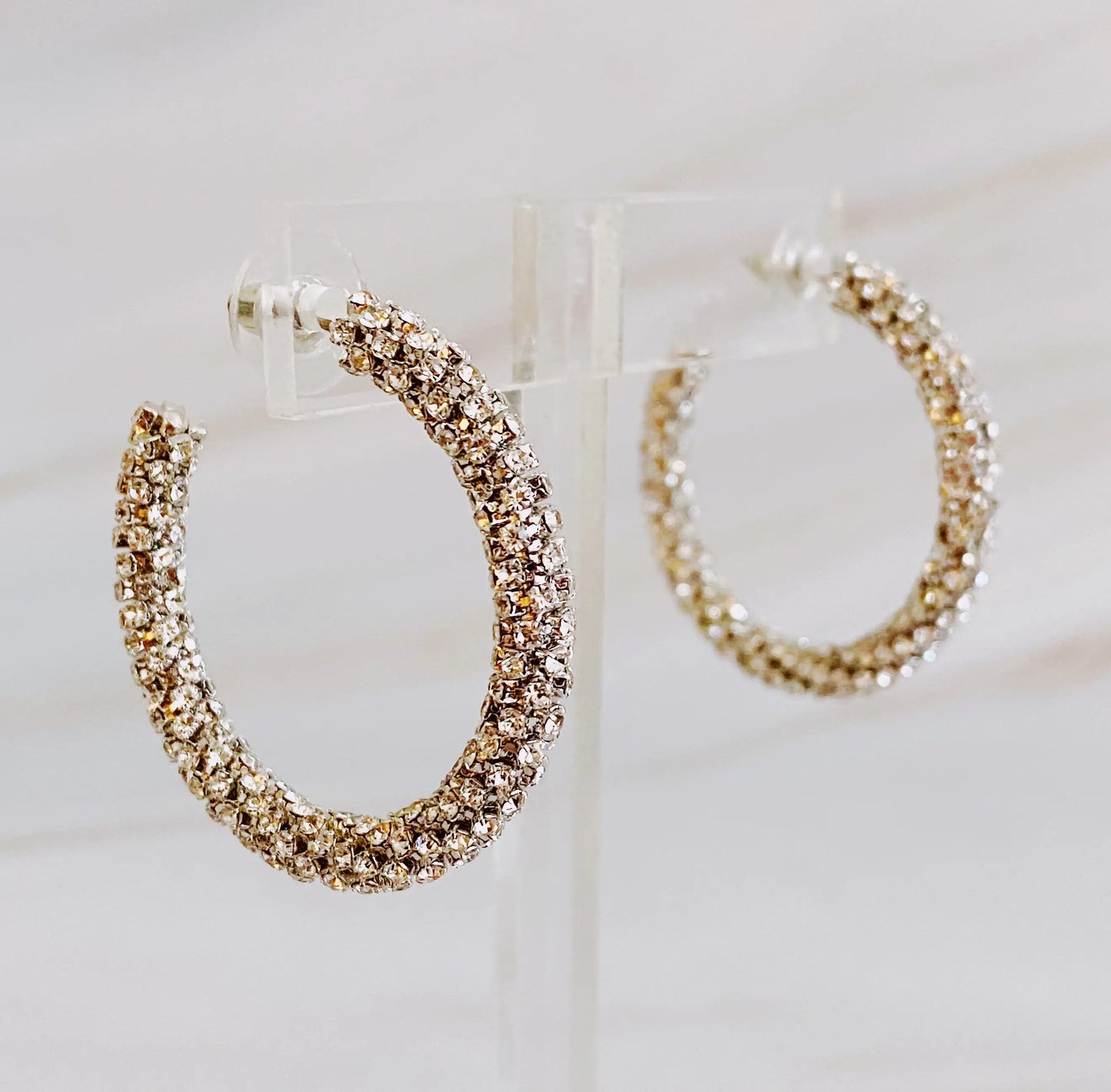 Wrapped In Shine Hoop Earrings