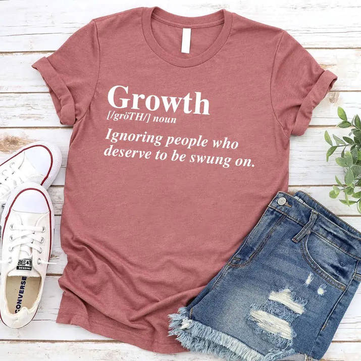 Growth Graphic Tee – Unisex Uplifting Message T-Shirt