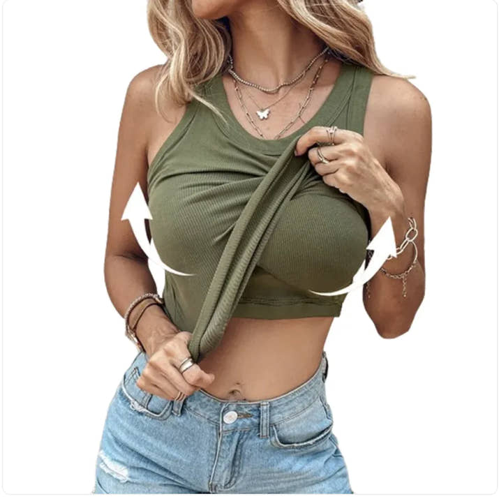 Round Neck Vest With Bra