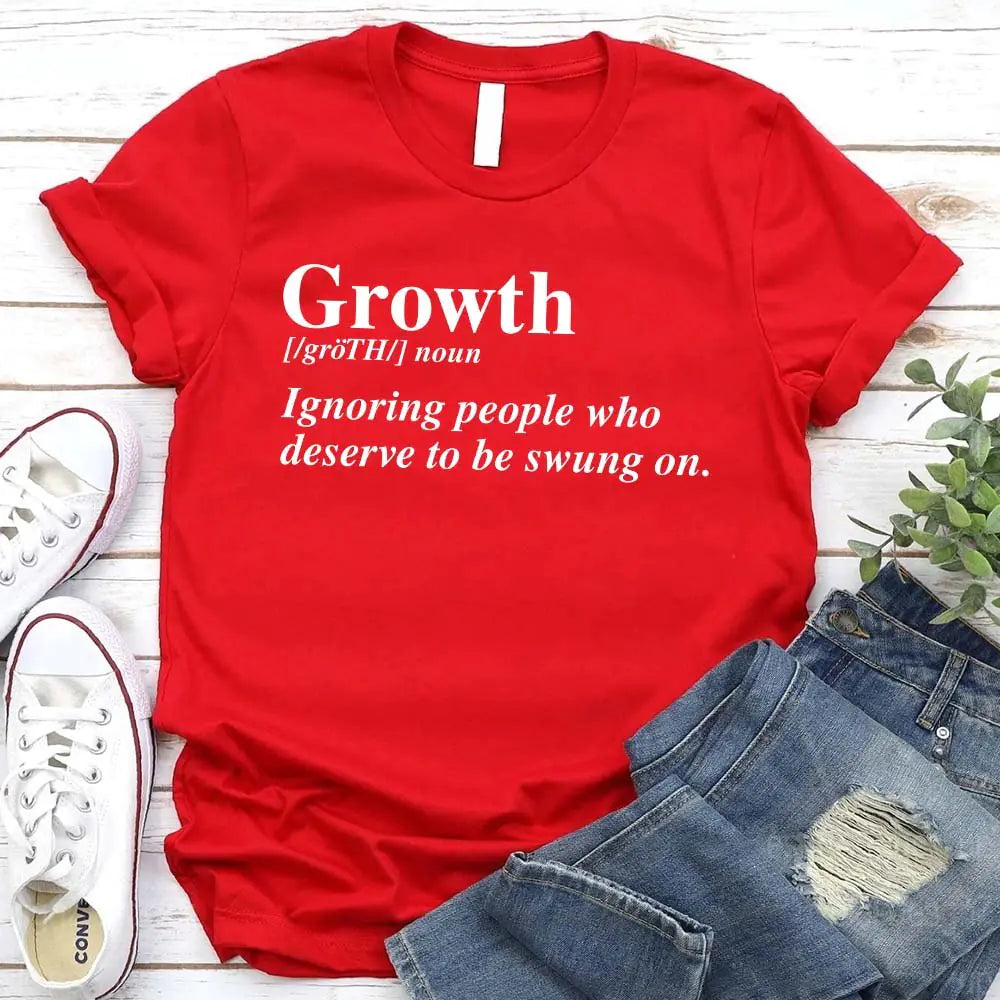 Growth Graphic Tee – Unisex Uplifting Message T-Shirt