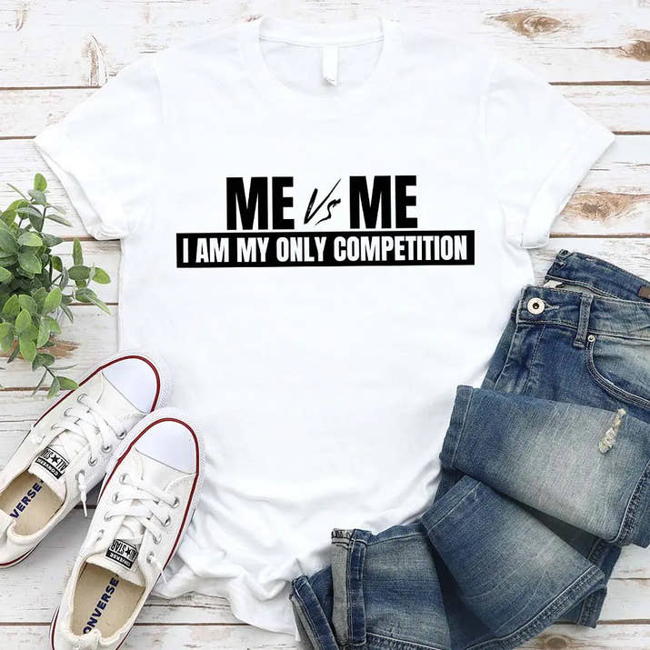 Me vs Me T-Shirt – Motivational Self-Discipline Tee