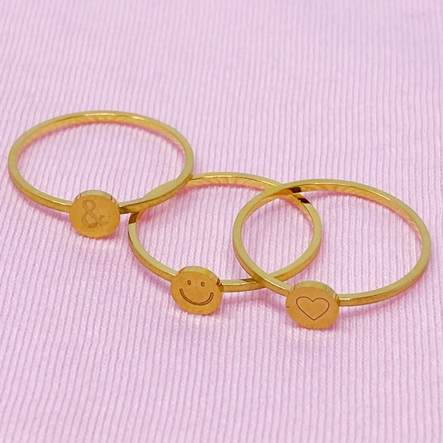 Tiny Disc Stackable Ring