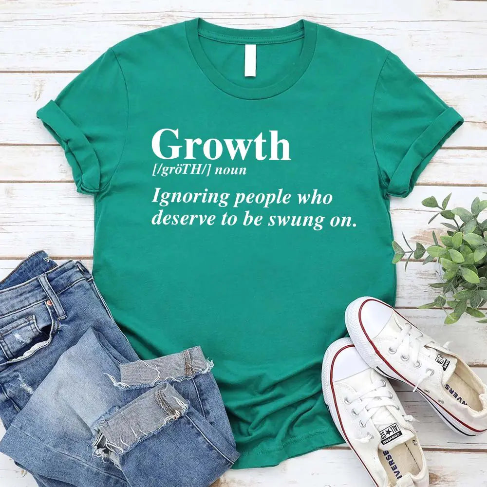 Growth Graphic Tee – Unisex Uplifting Message T-Shirt