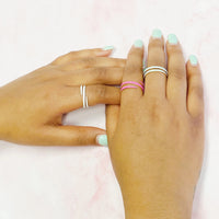 Never Fade Color Swirl Ring