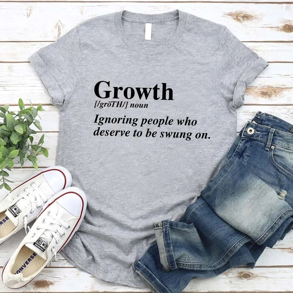 Growth Graphic Tee – Unisex Uplifting Message T-Shirt