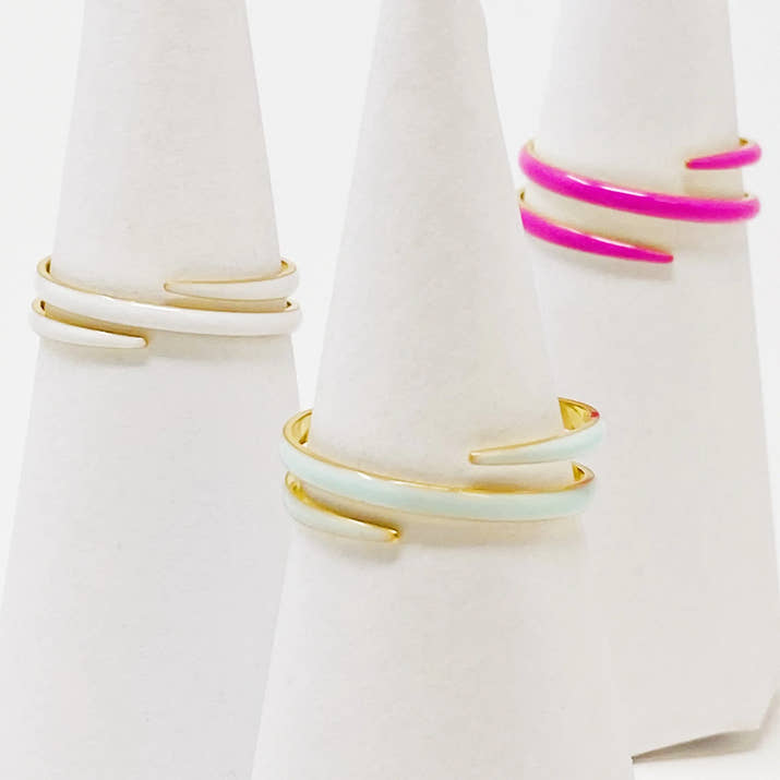 Never Fade Color Swirl Ring