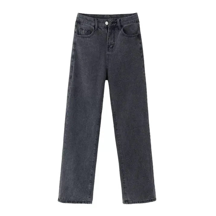 Straight Leg Wide Mop Pants