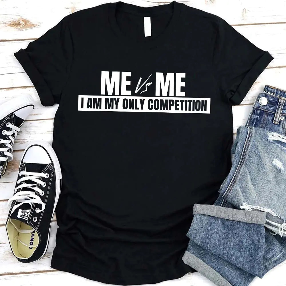 Me vs Me T-Shirt – Motivational Self-Discipline Tee