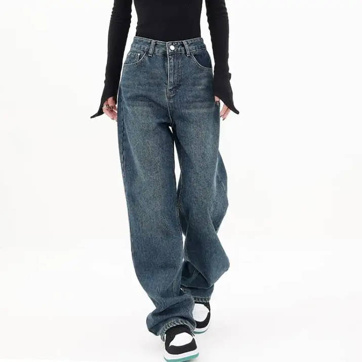 Loose Fit Women's Casual Straight Pants