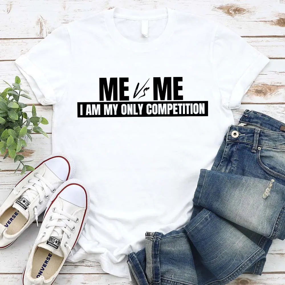 Me vs Me T-Shirt – Motivational Self-Discipline Tee