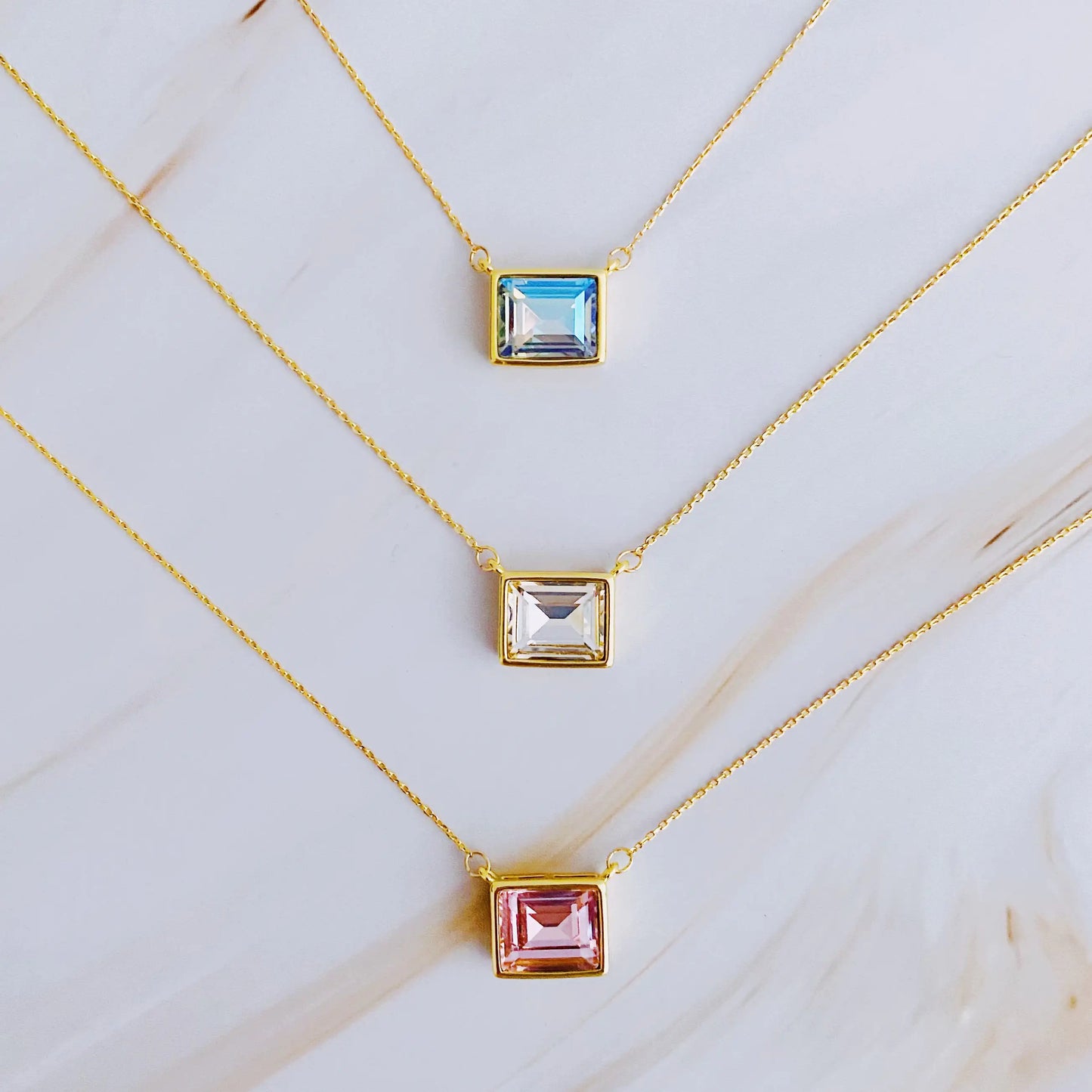 Sweet Square Pendant Necklace