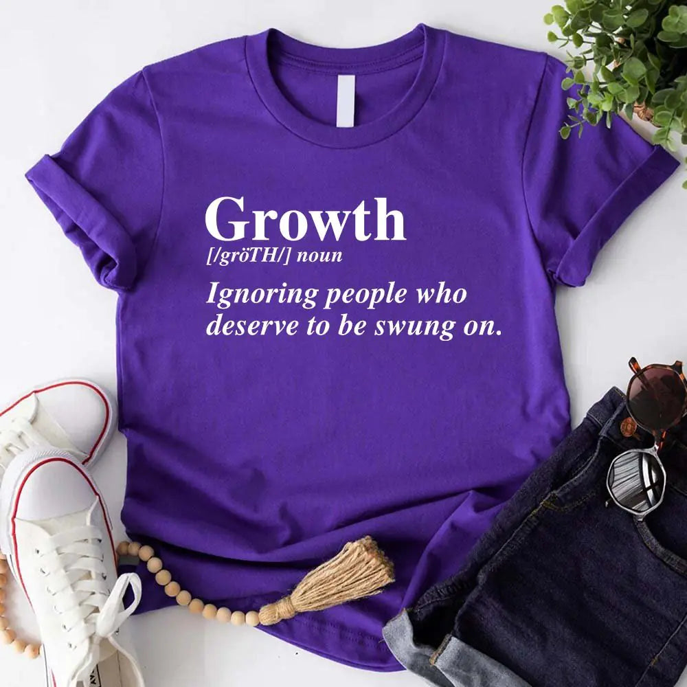 Growth Graphic Tee – Unisex Uplifting Message T-Shirt