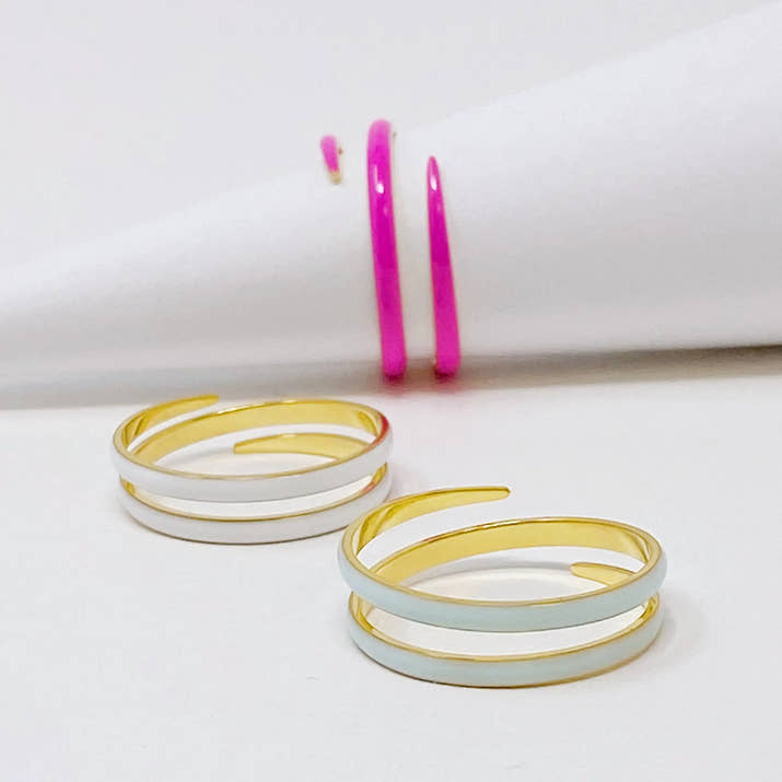 Never Fade Color Swirl Ring