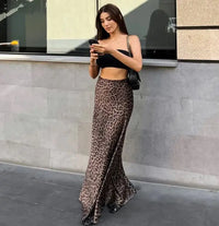 Leopard Print Dress Fashion Mermaid Skirt