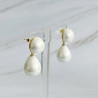 Teardrop Pearl Earrings
