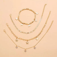 Trendy Player Anklet Set